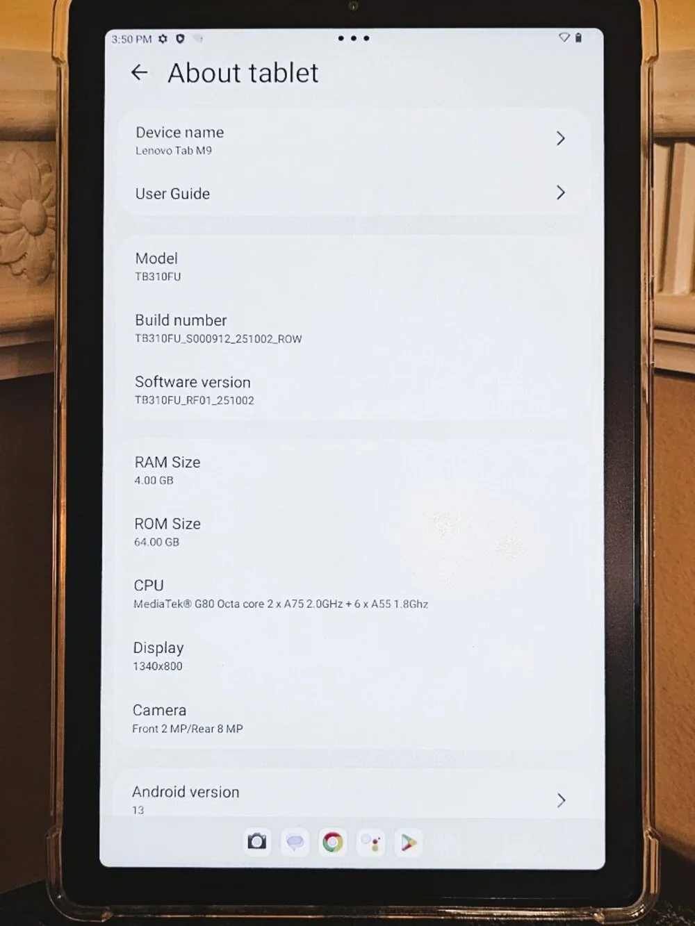 Lenovo Tab M9 TB310FU 64GB & 4GB RAM, Wi-Fi only, 9